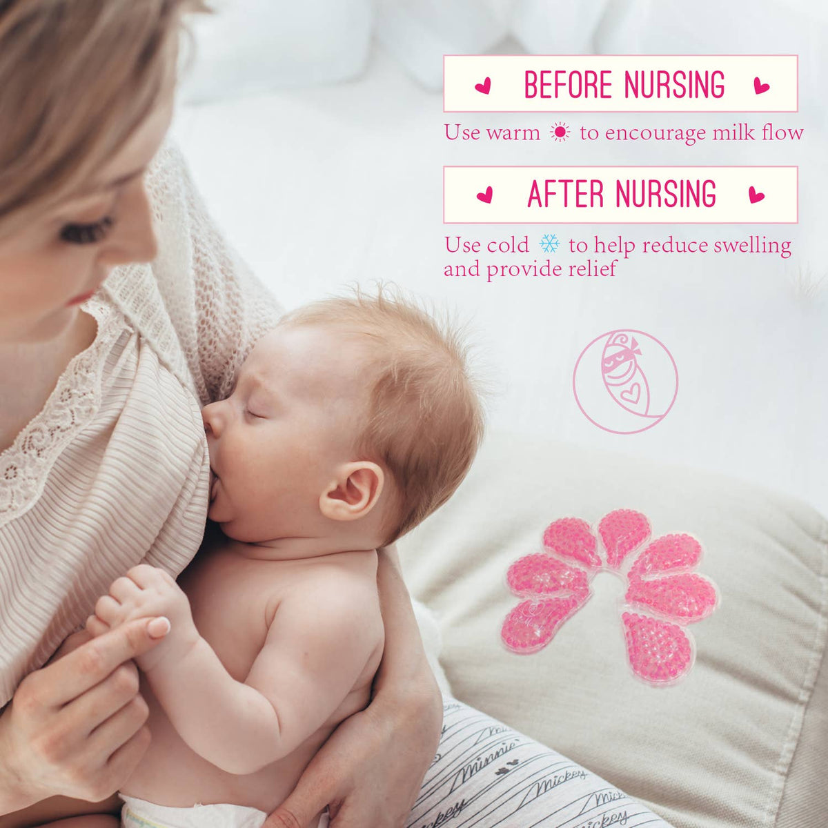 Ninja Mama Hot and Cold Breast Therapy Packs, Set of 2