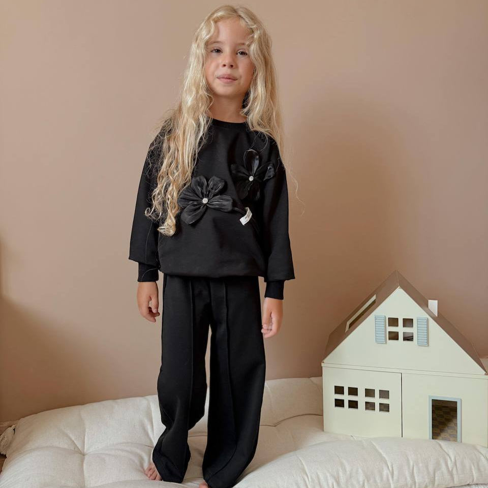 Ensemble décontracté de luxe pour petites filles