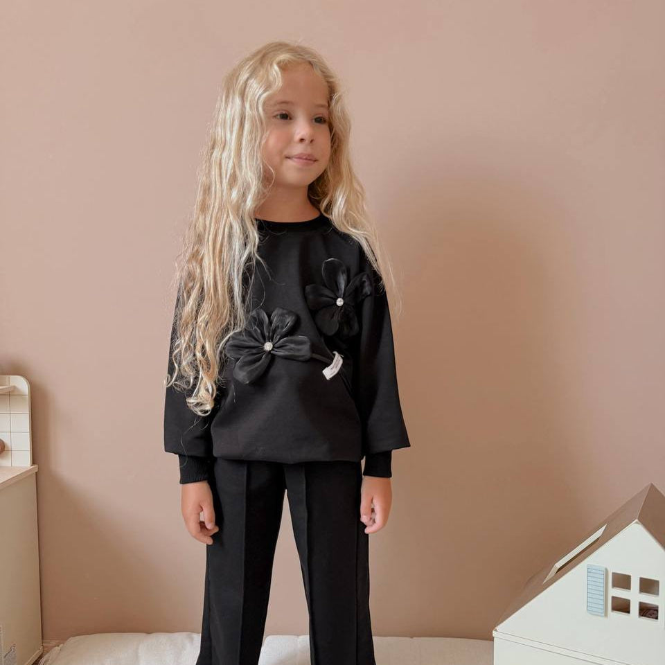 Ensemble décontracté de luxe pour petites filles