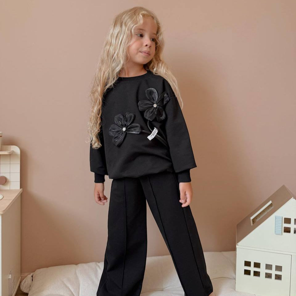 Ensemble décontracté de luxe pour petites filles