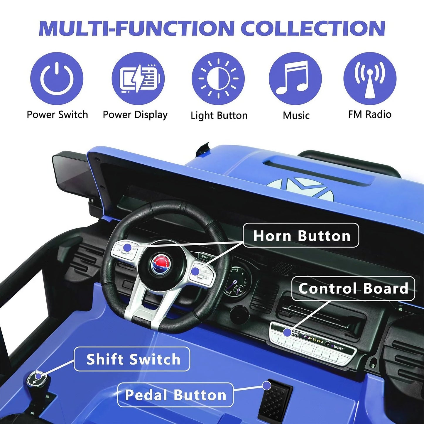 2026 24V Monster Jeep 2 places DELUXE Voiture Électrique Enfant avec Télécommande