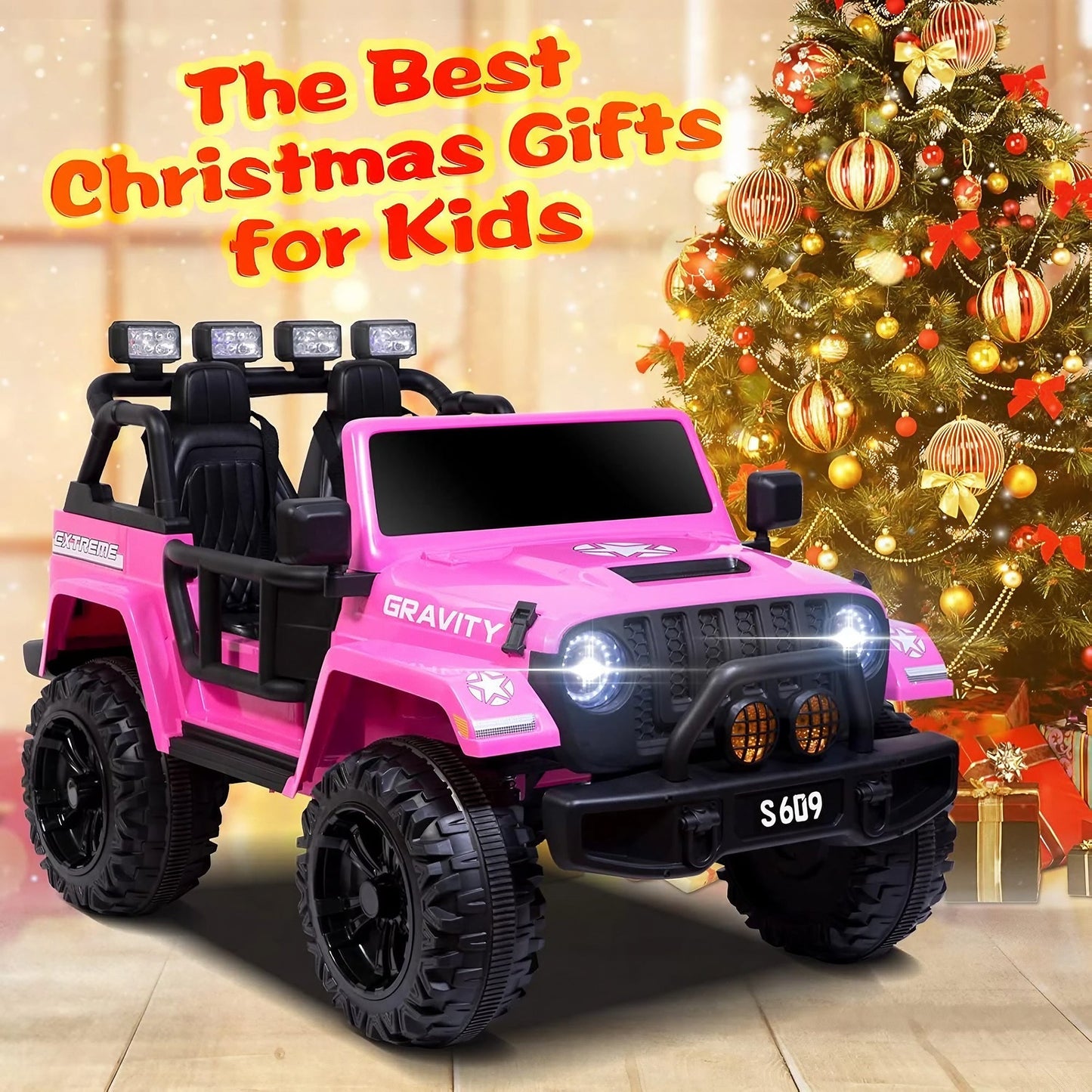 2026 24V Monster Jeep 2 places DELUXE Voiture Électrique Enfant avec Télécommande