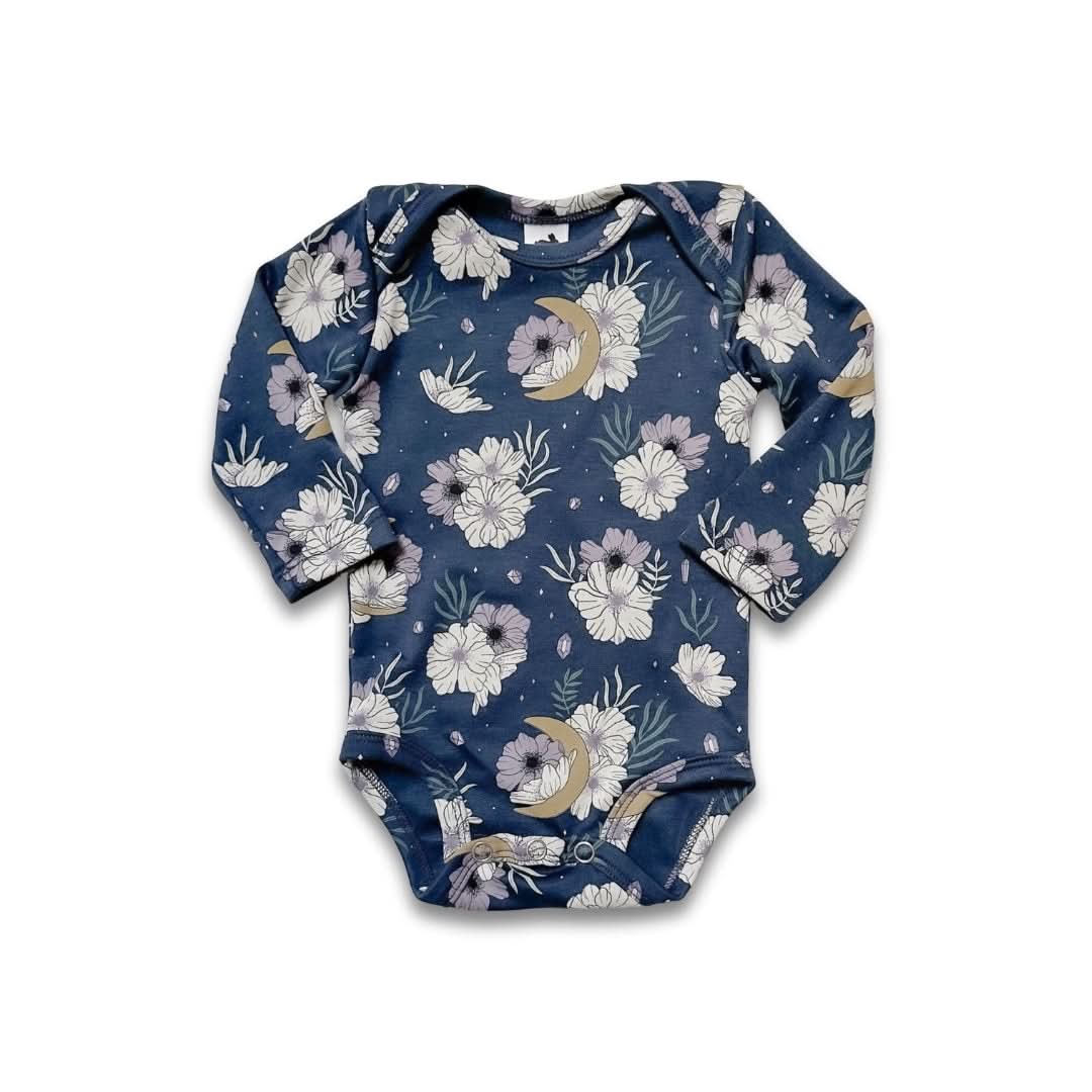 Bamboo Baby Long-Sleeved Onesie | Outer Space