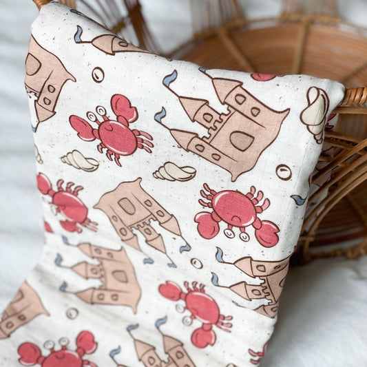 70% Bamboo Muslin - Little Crab 🦀
