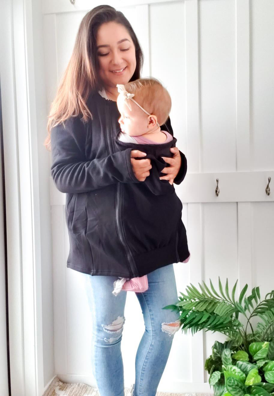 Hoodie en polar 2-en-1 pour portage