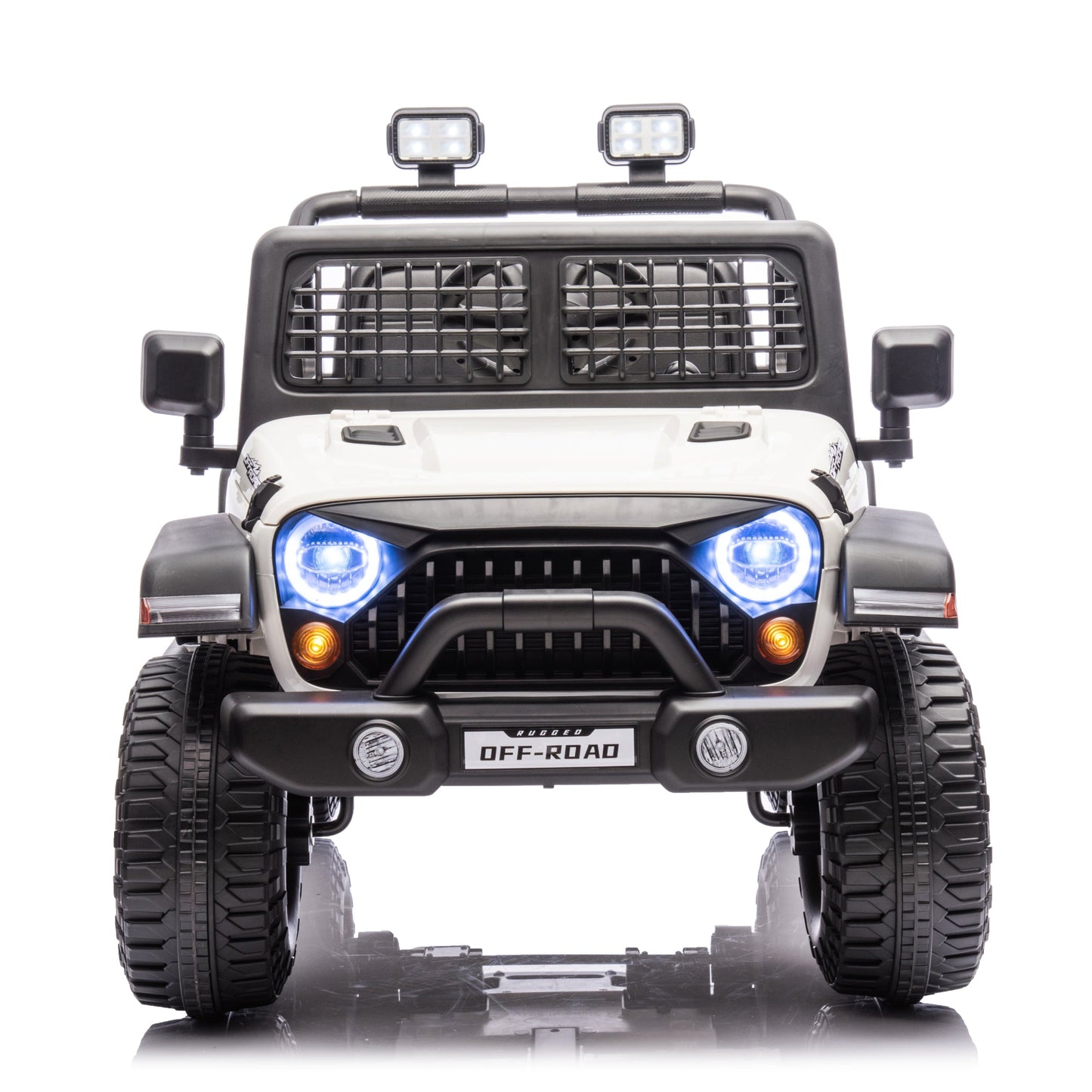 2026 Rugged Jeep Style 12V Kids Ride On Car with Remote Control