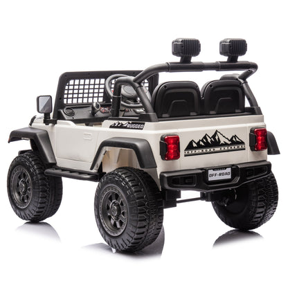 Voiture électrique 12V tout-terrain Jeep 2026 pour enfants avec télécommande