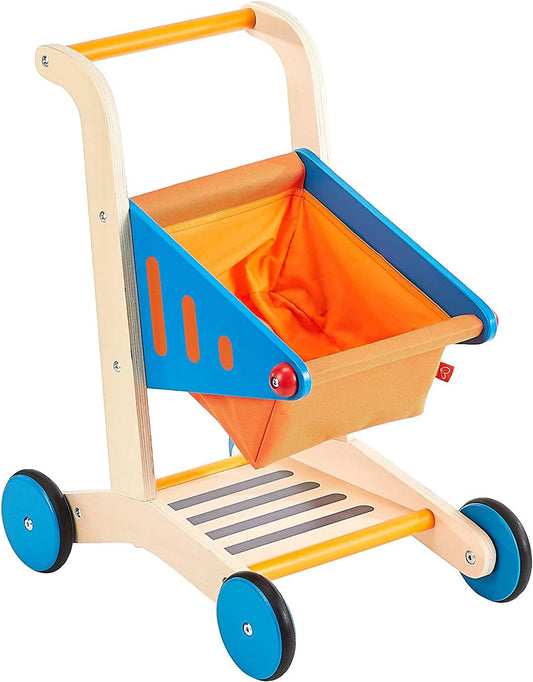 Chariot de courses en bois Hape pour enfants avec roues
