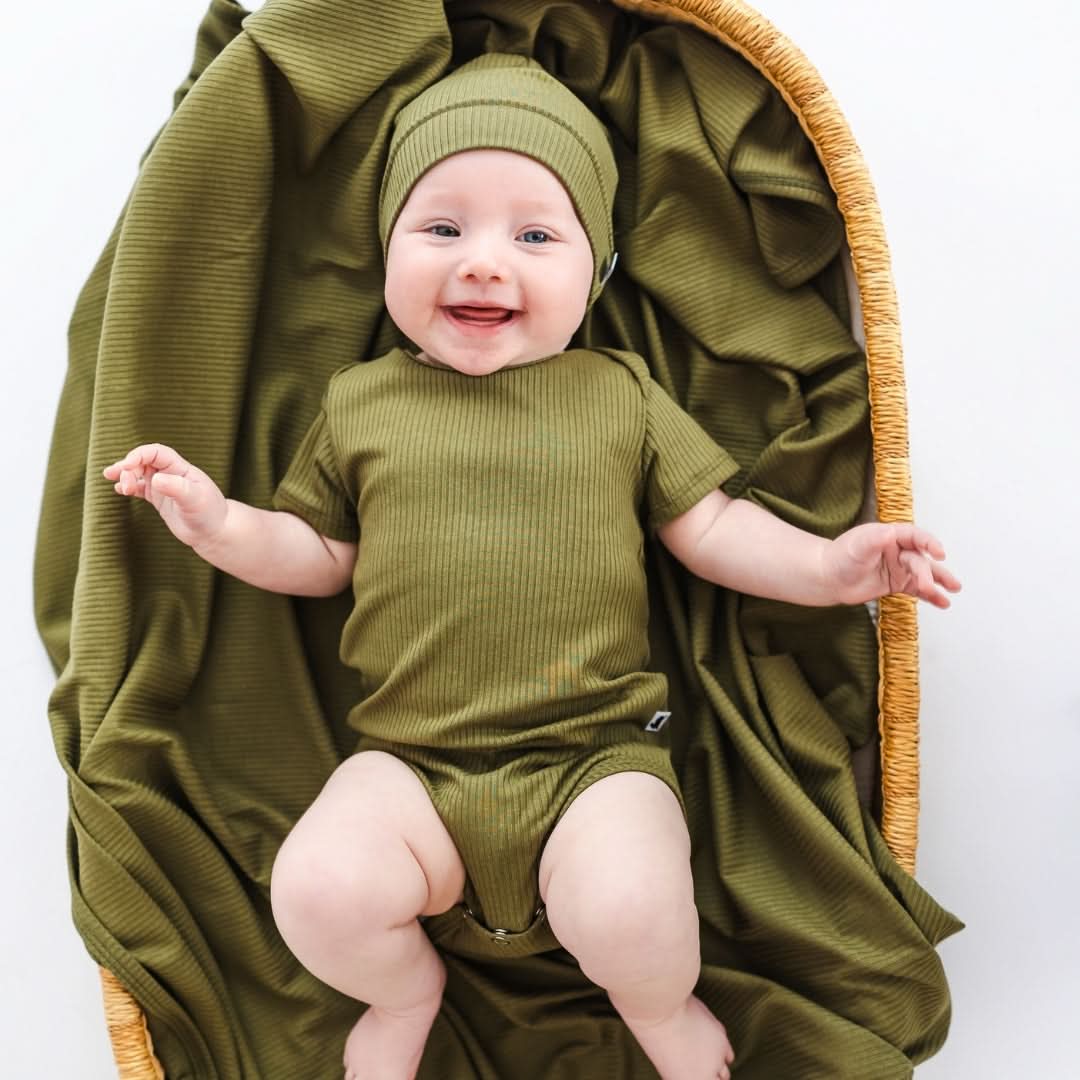 Baby Bamboo Onesie | Palm Fronds
