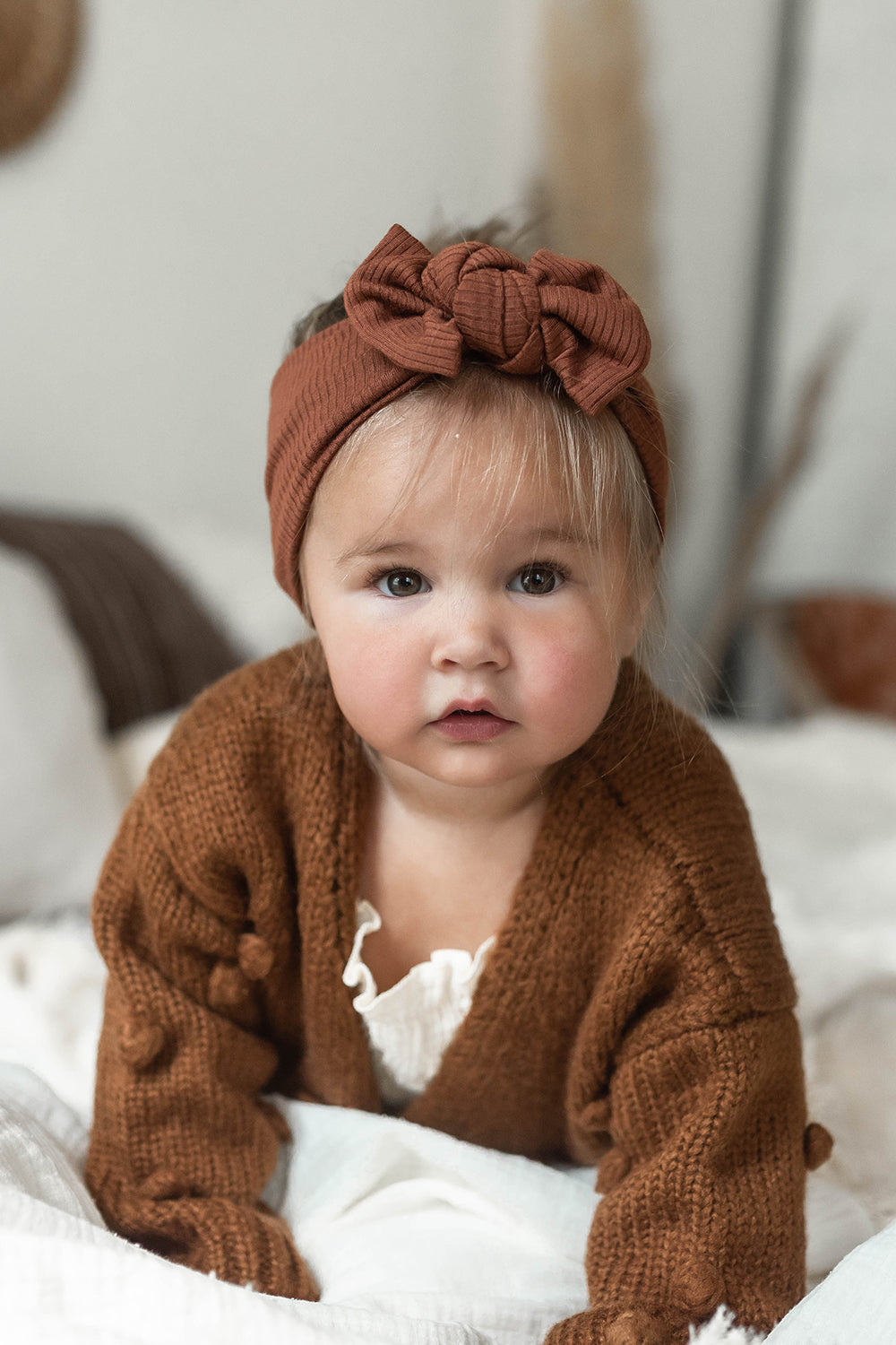 Bandeau côtelé en modal – Chocolate (0-3 ans)