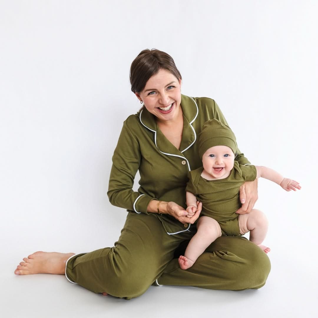 Baby Bamboo Onesie | Palm Fronds