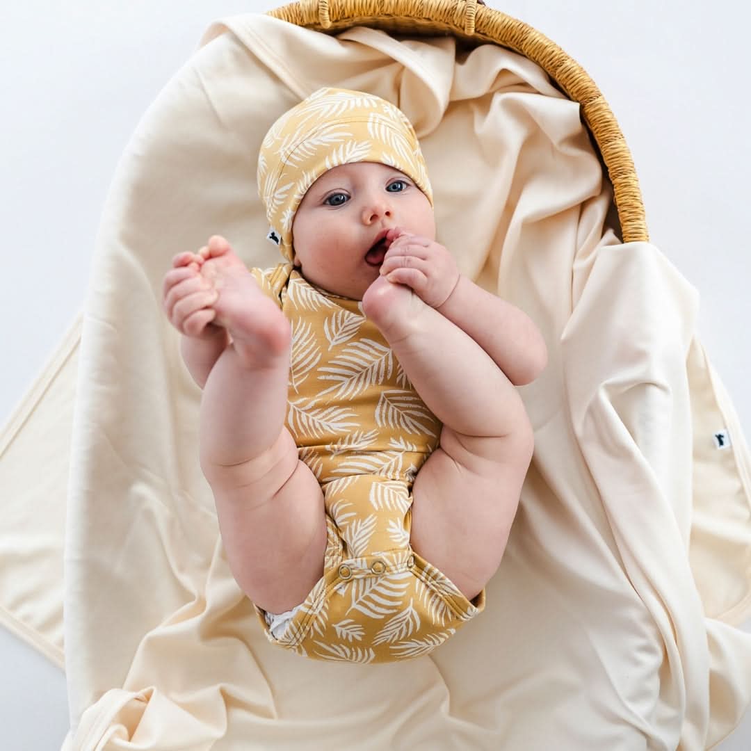Baby Bamboo Onesie | Palm Fronds