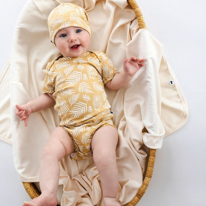 Baby Bamboo Onesie | Olive Rib
