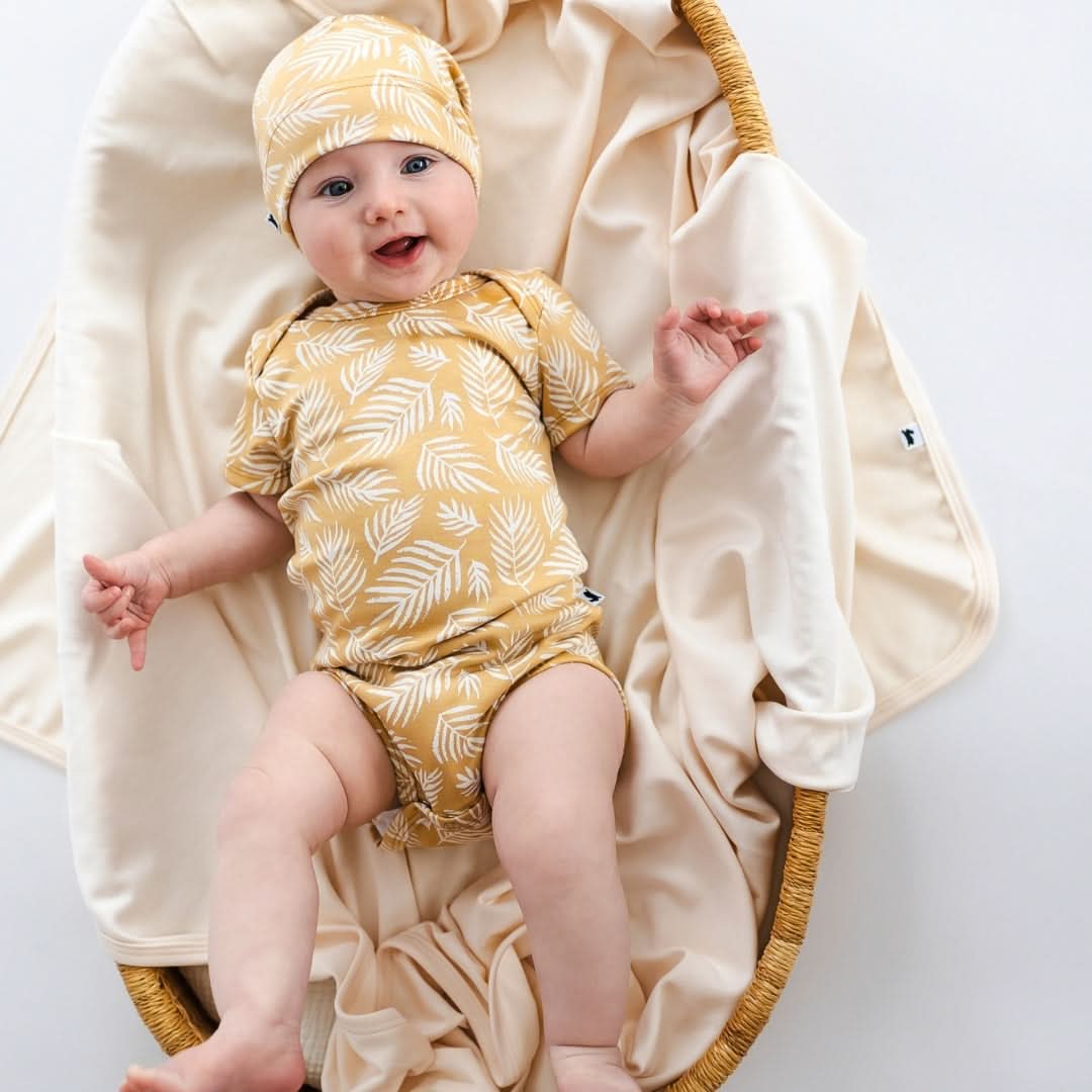 Baby Bamboo Onesie | Palm Fronds