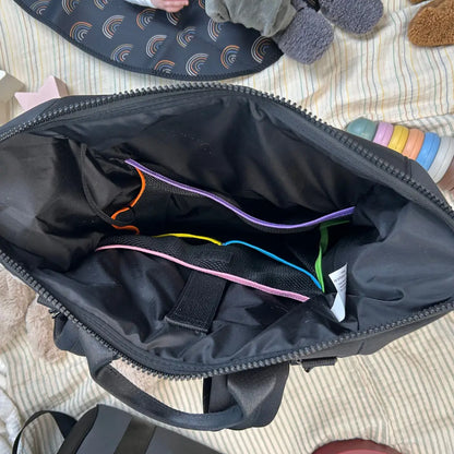 Sac à dos à langer | Noir | Bag and Bougie
