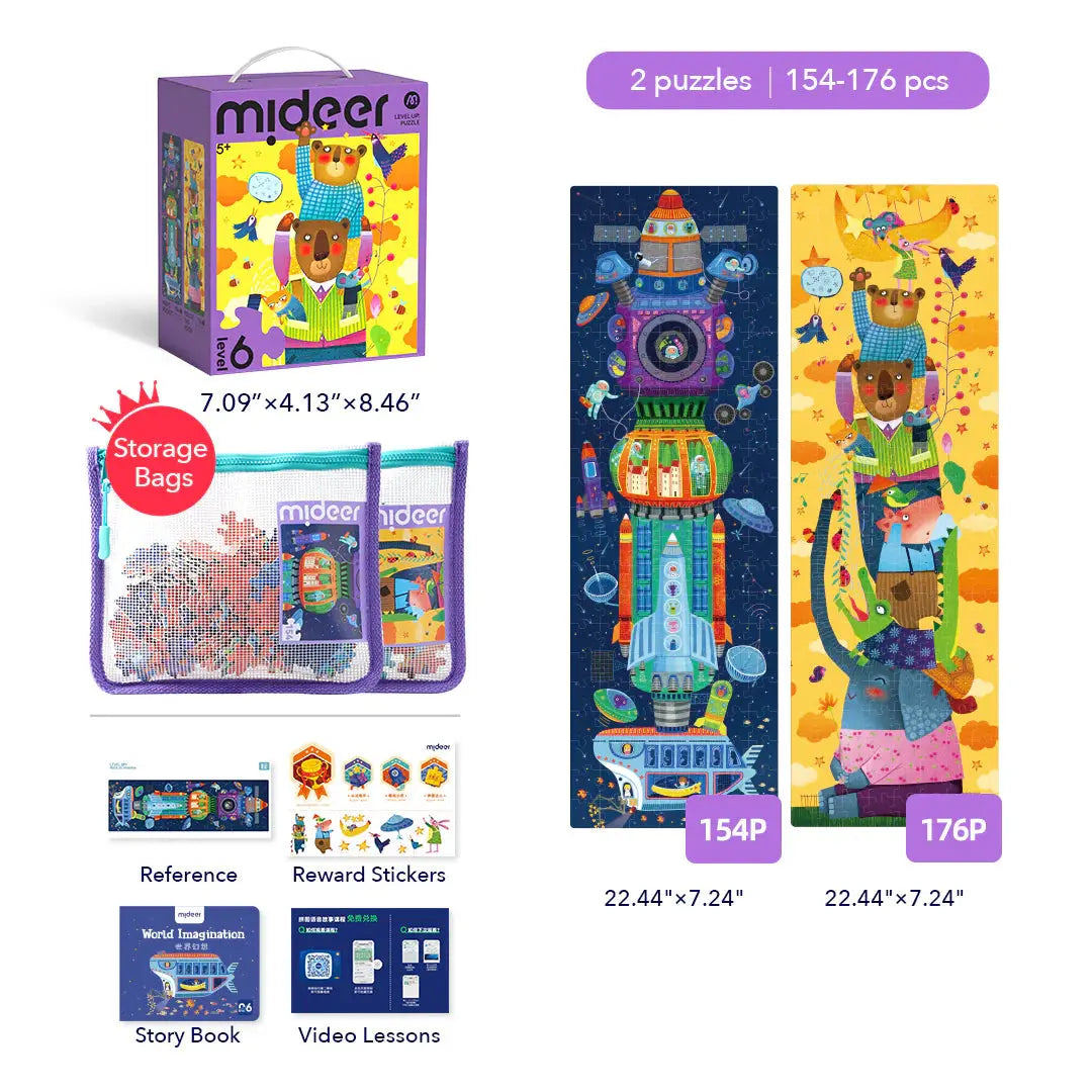 Level Up Puzzles - Level 6 World Imagination