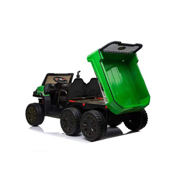 TRACTEUR 6 ROUES 2026 24V 2 PLACES POUR ENFANTS AVEC TÉLÉCOMMANDE