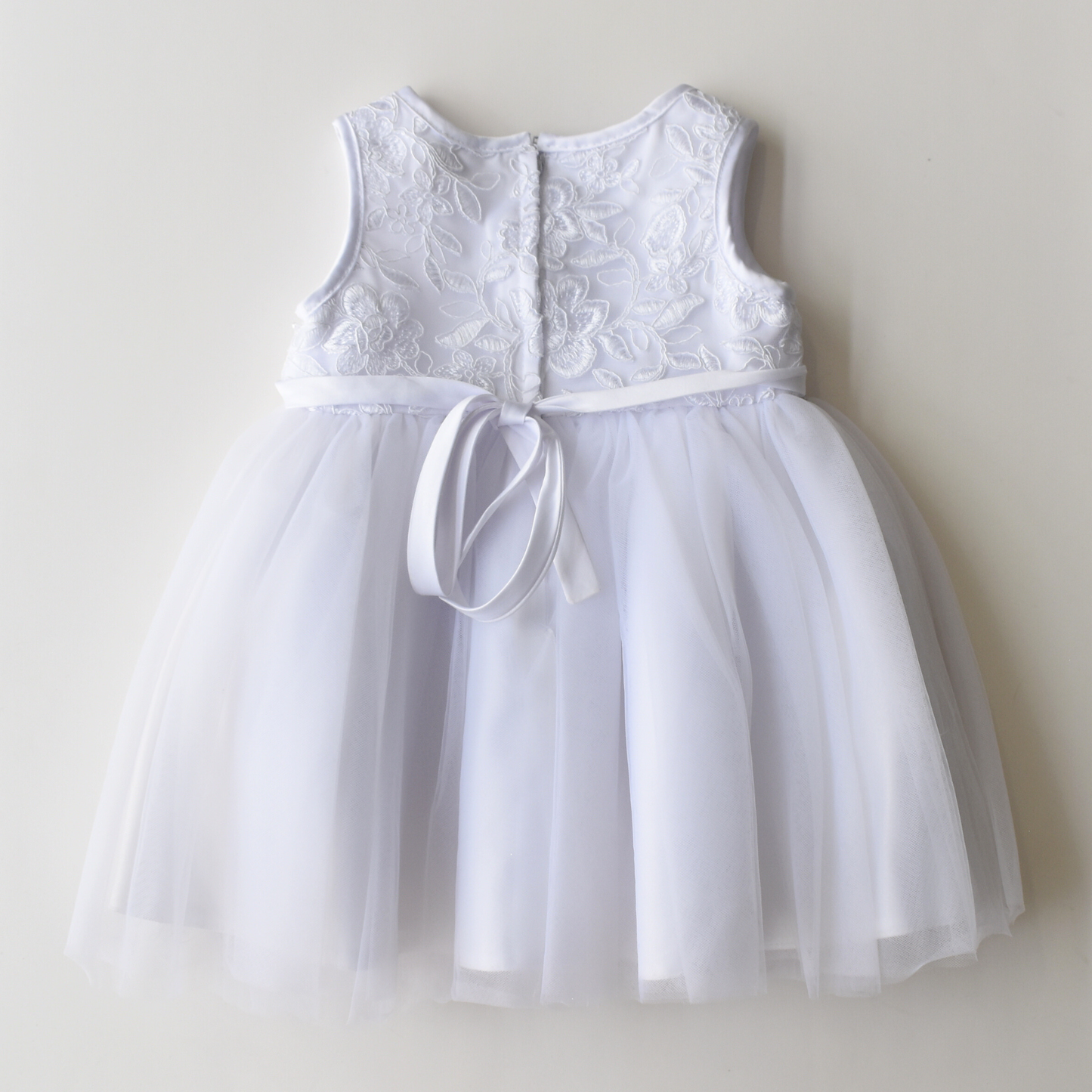 Robe de cérémonie bébé en dentelle illusion