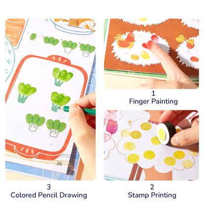 Kit créatif de peinture au doigt : Fête des animaux