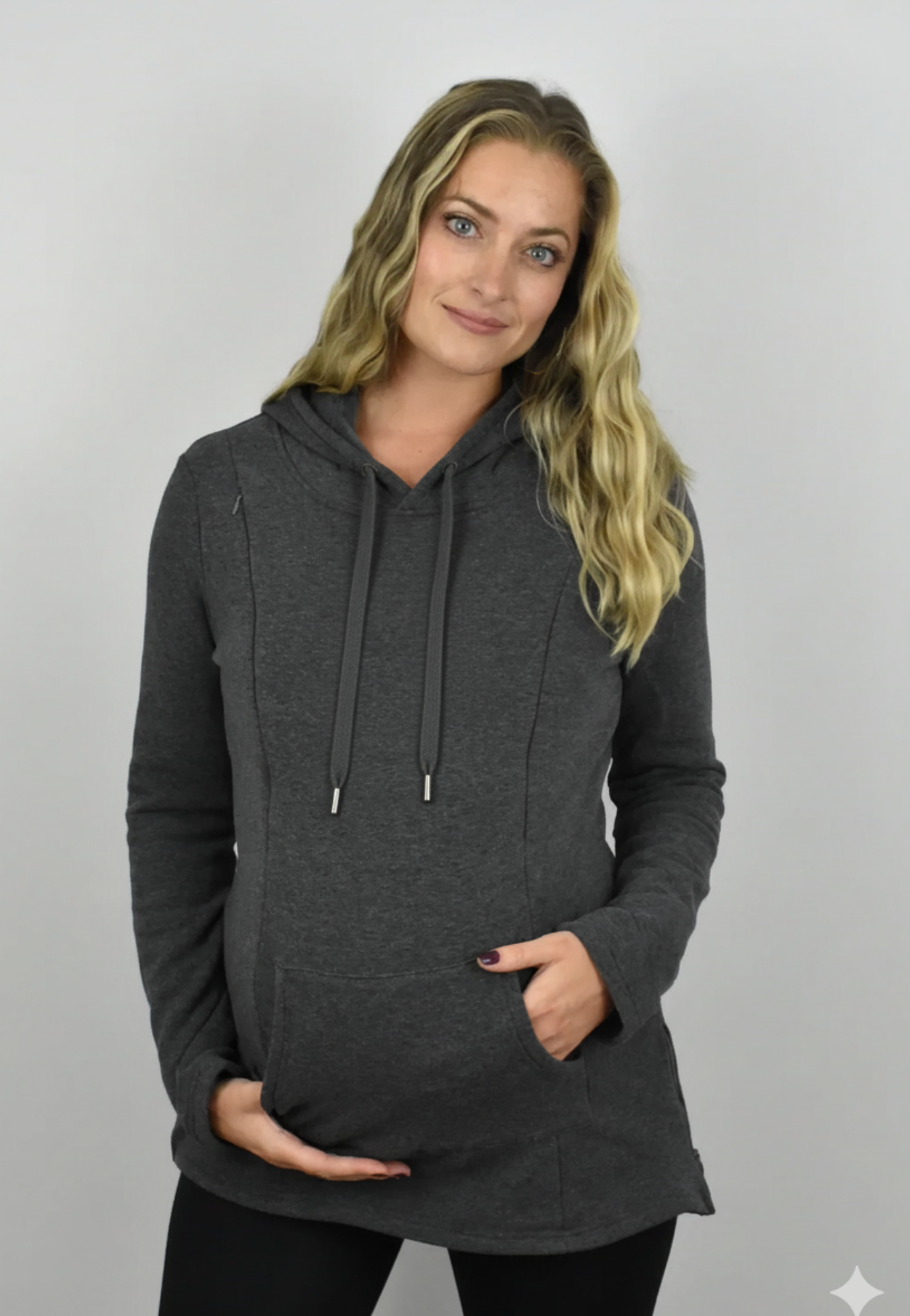 Frankie Fleece-Lined Maternity Nursing Hoodie