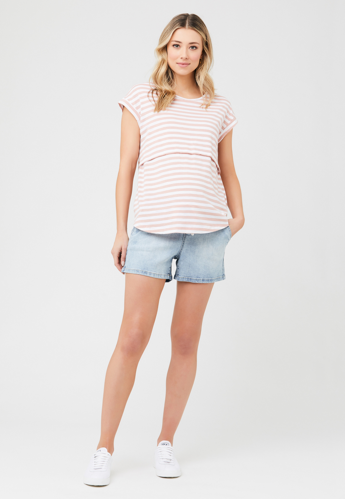 Short de maternité en denim Bailey