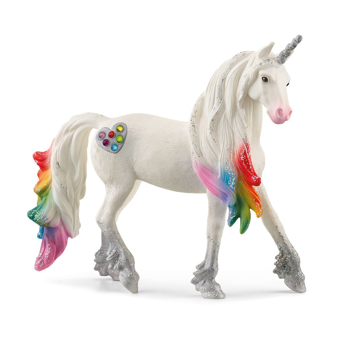 Étalon Licorne Arc-en-ciel d'Amour