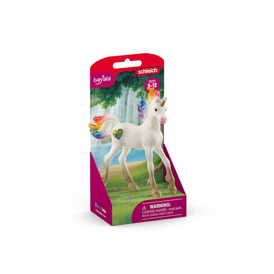 Poulain licorne Amour arc-en-ciel