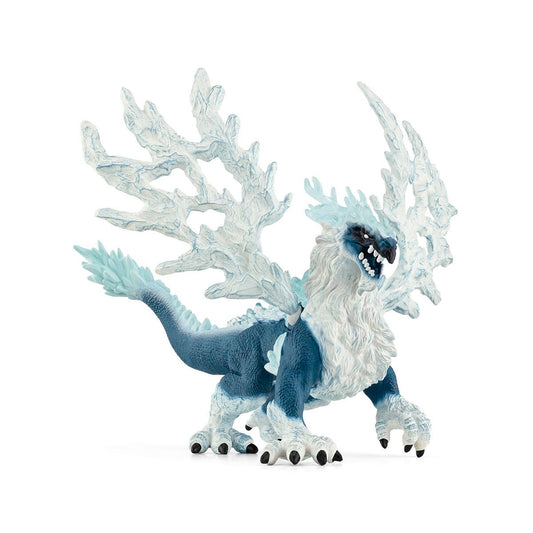 Dragon de glace ELDRADOR aux ailes argentées