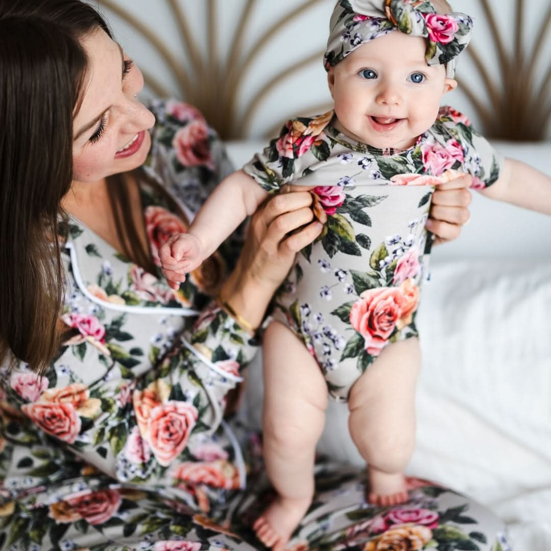 Baby Bamboo Onesie | Palm Fronds