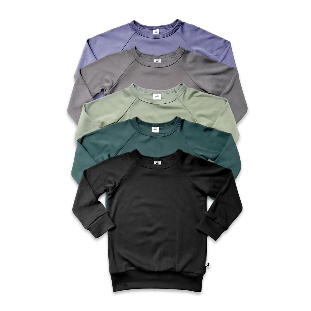 Baby/Kids' Bamboo Raglan Pullover | Dusty Lilac