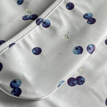 Long-Sleeve Waterproof Bib - Blueberries