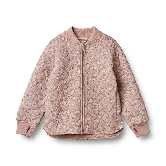 Veste matelassée Loui | Powder Flower Meadow | Wheat Kids