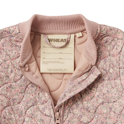 Veste matelassée Loui | Powder Flower Meadow | Wheat Kids