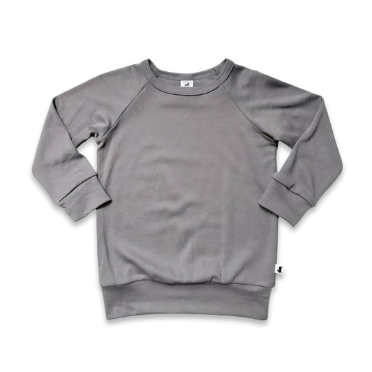 Pull raglan en bambou pour enfant | Graphite
