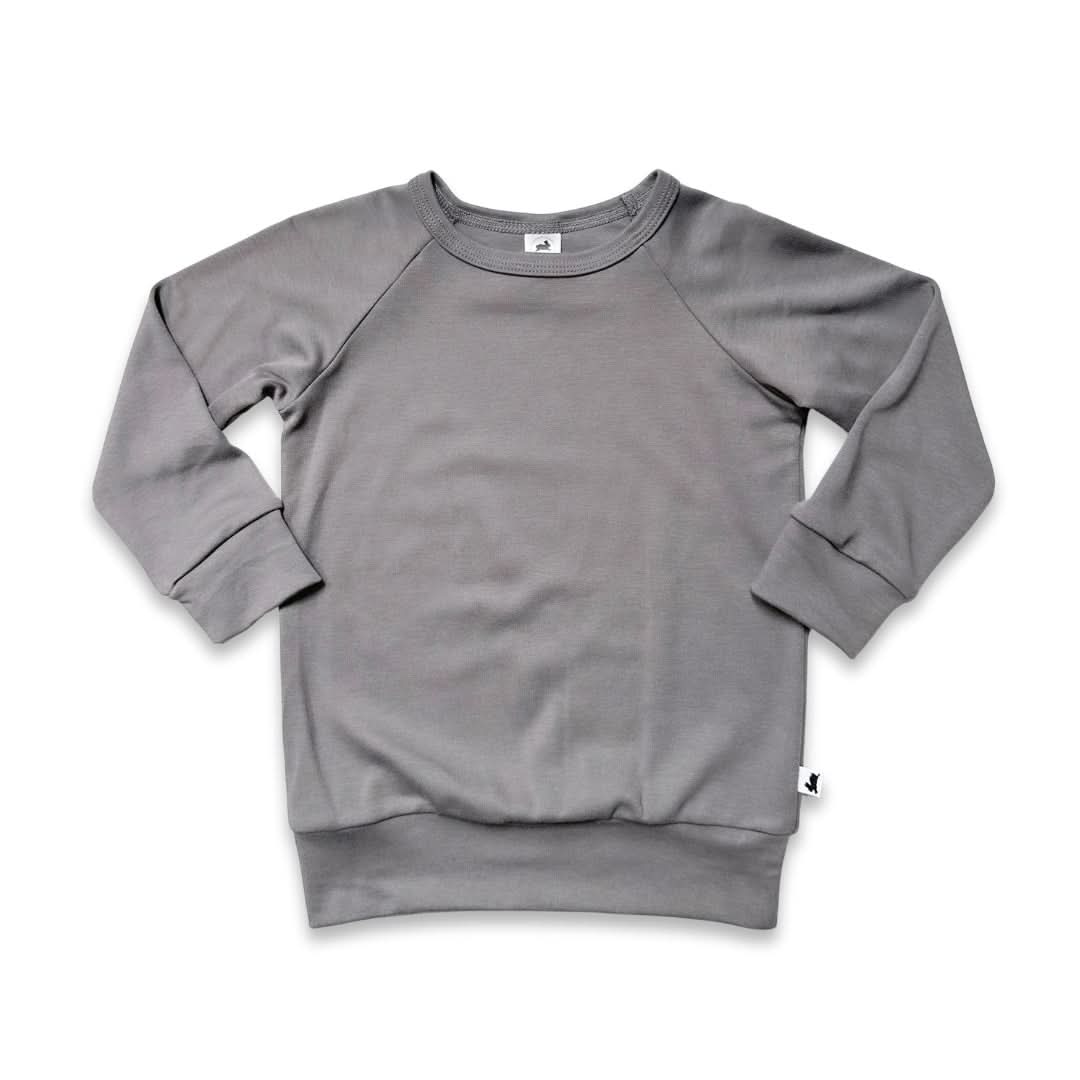 Pull Raglan en Bambou pour Bébé/Enfant | Noir