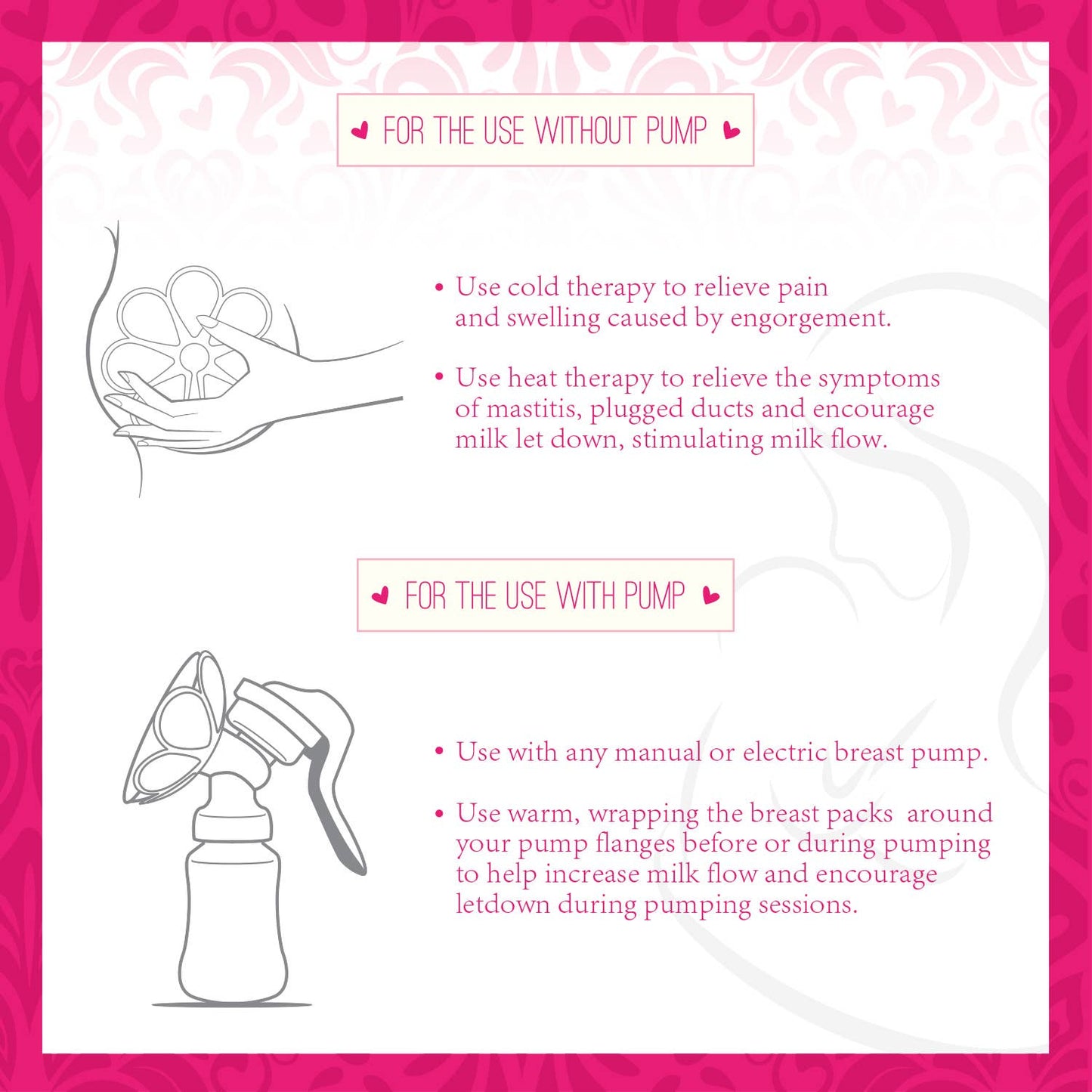 Ninja Mama Hot and Cold Breast Therapy Packs, Set of 2