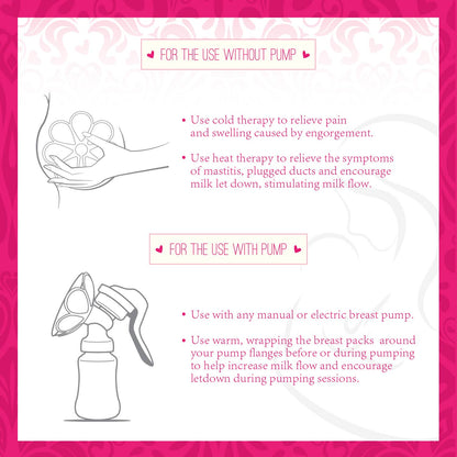 Ninja Mama Hot and Cold Breast Therapy Packs, Set of 2