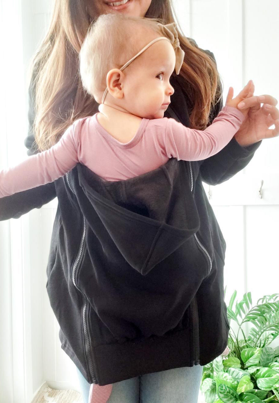 Hoodie en polar 2-en-1 pour portage