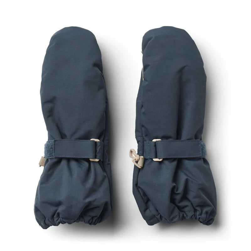 Rain Mittens | Dark Blue | Wheat Kids