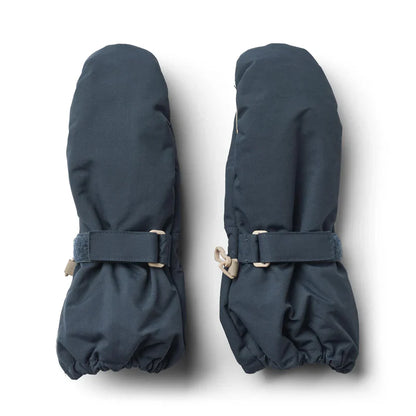 Mouffles de pluie | Bleu foncé | Wheat Kids