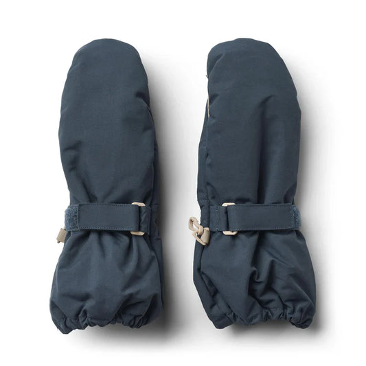 Rain Mittens | Dark Blue | Wheat Kids