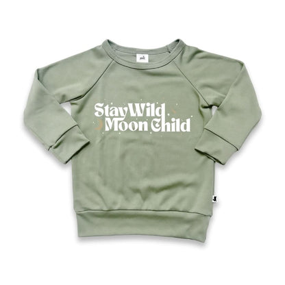 Haut rayé à manches raglan en bambou pour bébé/enfant | Big Energy en noir