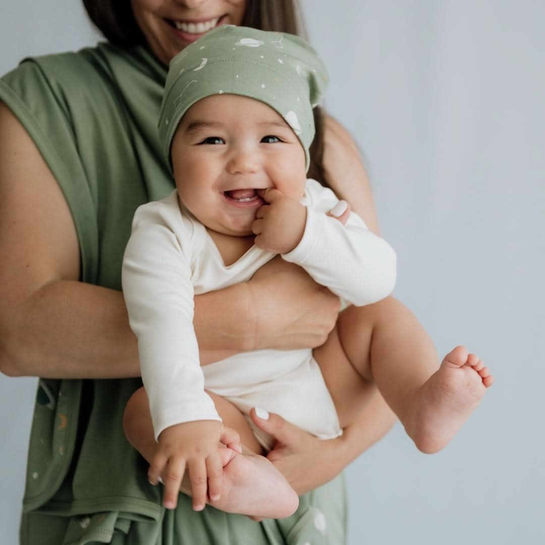 Bamboo Baby Long-Sleeved Onesie | Cream