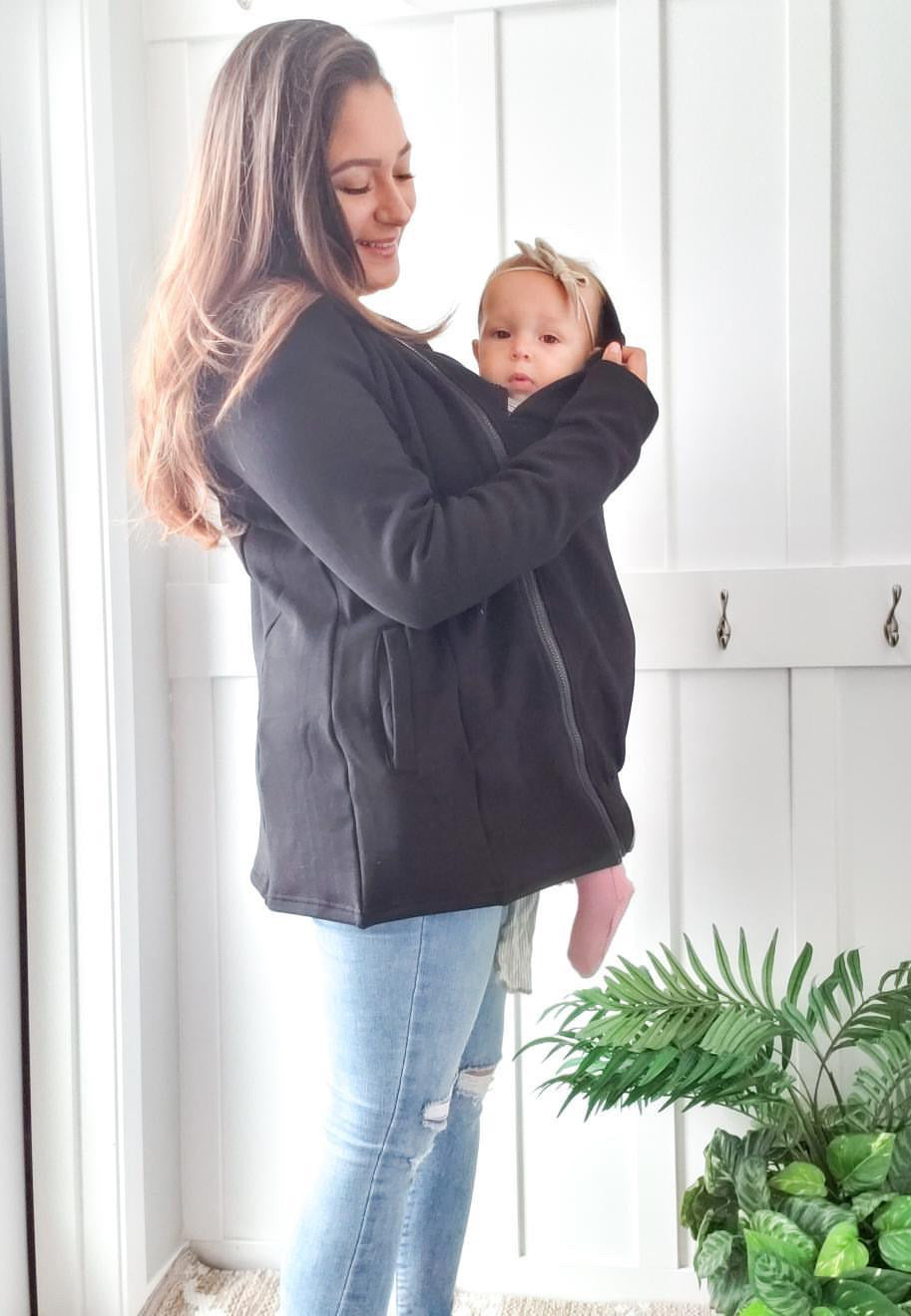 Hoodie en polar 2-en-1 pour portage
