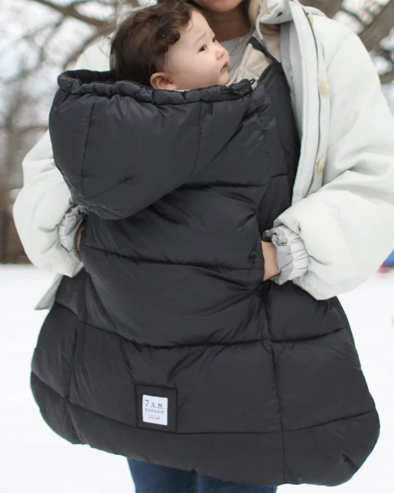 K-Poncho - Plush | 7am Enfant |  Heavy Weight Black