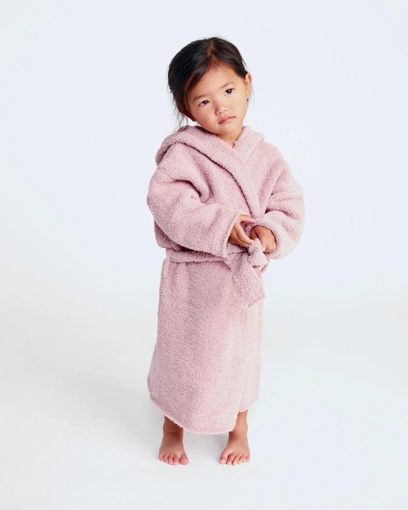 Robe en molleton | Rose cendré | 7 h