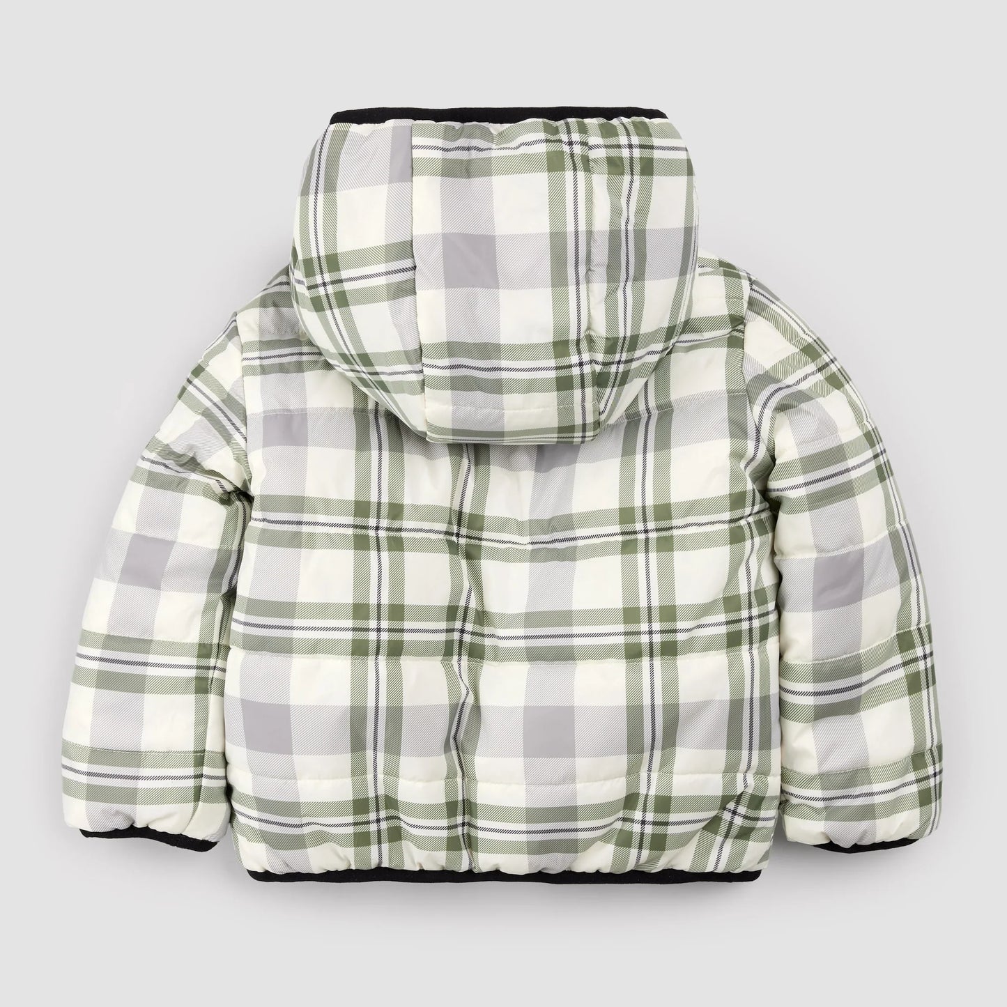 Reversible Jacket | Winter Moss Plaid Print on Black | Miles the Label