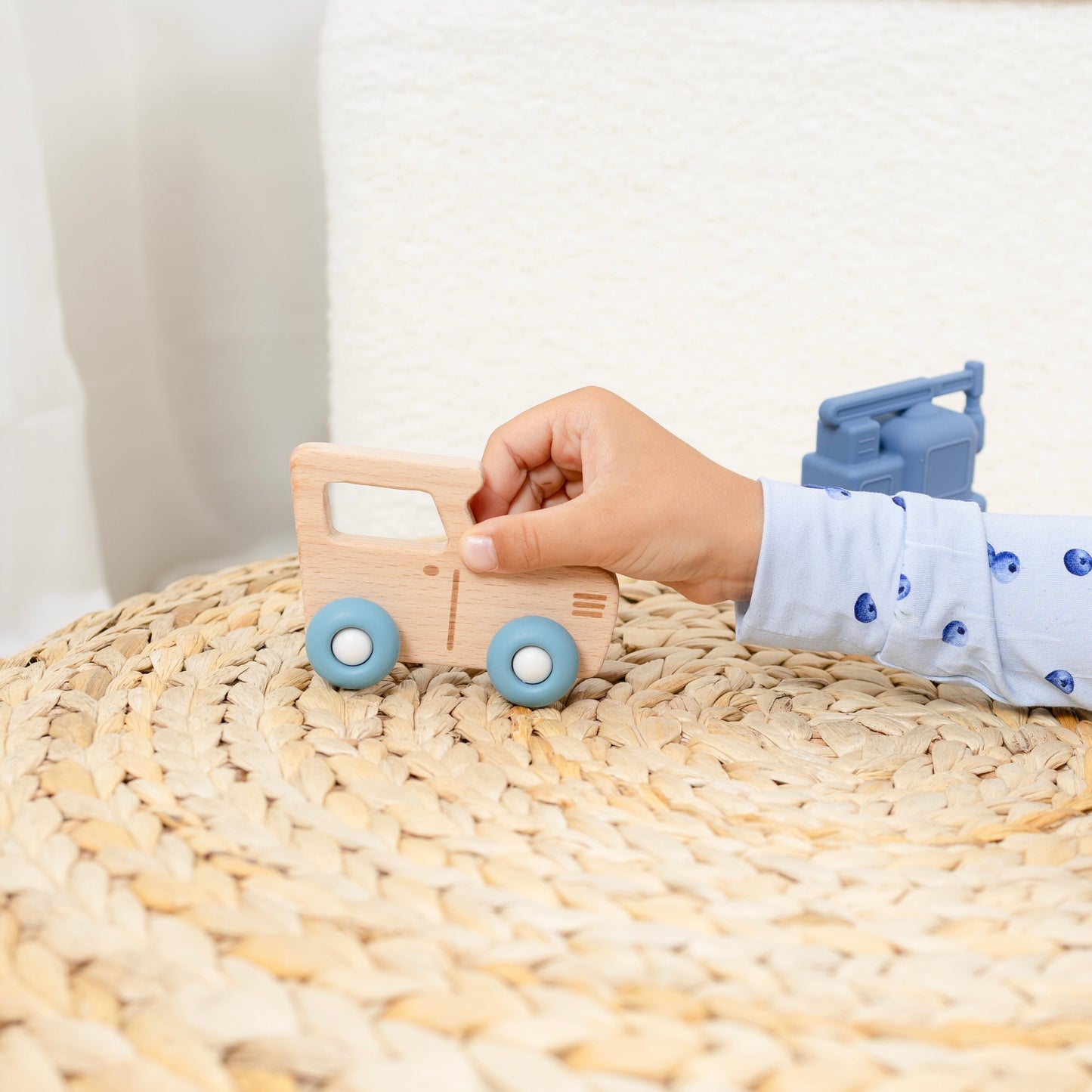 Pyjama bambou - Enfant - Bleuets (2-3-5-6-7 ans)