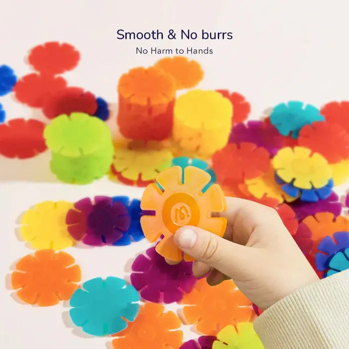 Translucent Color Snowflake Blocks 200pcs