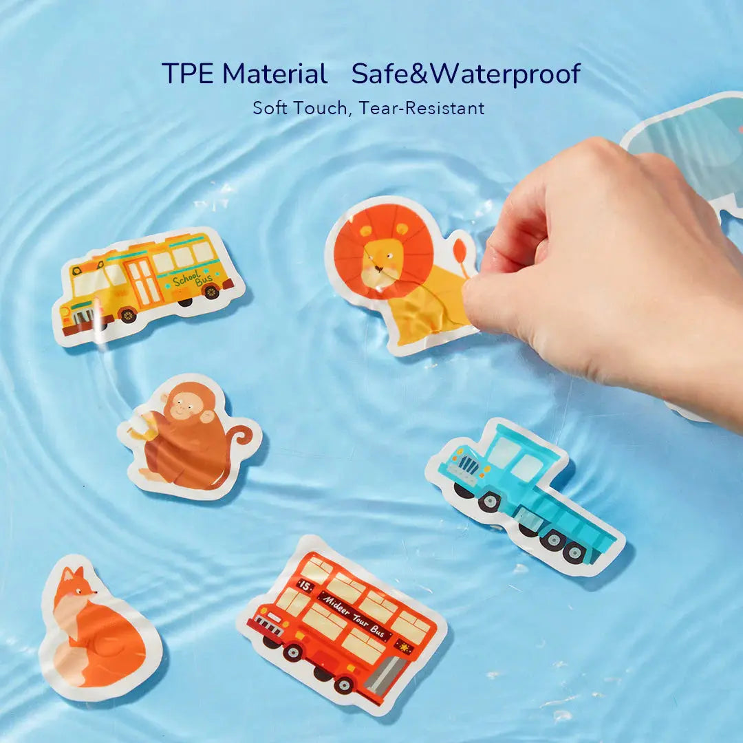 Reusable Jelly Sticker Set - The Bustling Traffic